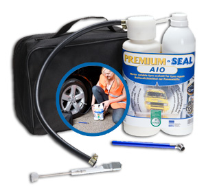 PREMIUM-SEAL AIO Comfort Plus flat tyre set for cars / SUVs
